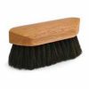 Equine Poly Horsehair Pocket Grooming Brush Blk