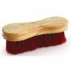 Red Dyed Horsehair Peanut Shaped Face Brush