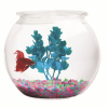 Aqua Accents Plastic Round Fish Bowl 2 Gallon