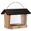 Cedar Hopper Feeder Wood-Black 6 Quart