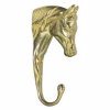 Brass Horse Head Hanger 6In