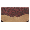 American West Ladies tri-fold wallet with snap closure