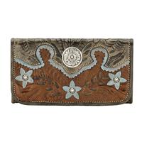 American West Ladies tri-fold wallet
