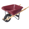 Scenic Road Maroon Single Wheel Wheelbarrow 6 Cu Ft 