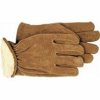 Boss Pile Lined Split Leather Glove Large Pk 6