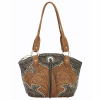 American West Zip-top bucket tote with back pocket