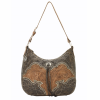 American West Zip top structured hobo with an adjustable shoulder strap