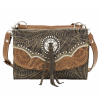 American West Small handbag and wallet combo with adjustable detachable shoulder strap