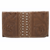 American West Ladies tri-fold wallet with snap closure