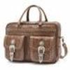 American West Leather Briefcase Retro Romance