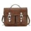 American West Leather 2 Compartment Briefcase
