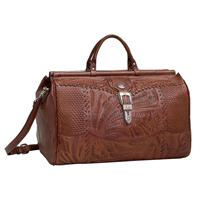 American West Leather Single Compartment Duffel Bag