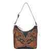 American West Zip-top shoulder bag with adjustable shoulder strap