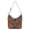 American West Zip-top shoulder bag with adjustable shoulder strap