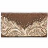 American West Ladies tri-fold wallet with snap closure