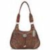 American West Lady Lace Tan Turquoise Collection Handbag